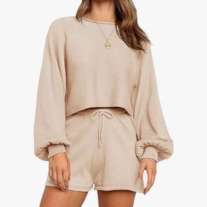 2 piece knit lounging set- Comfy!